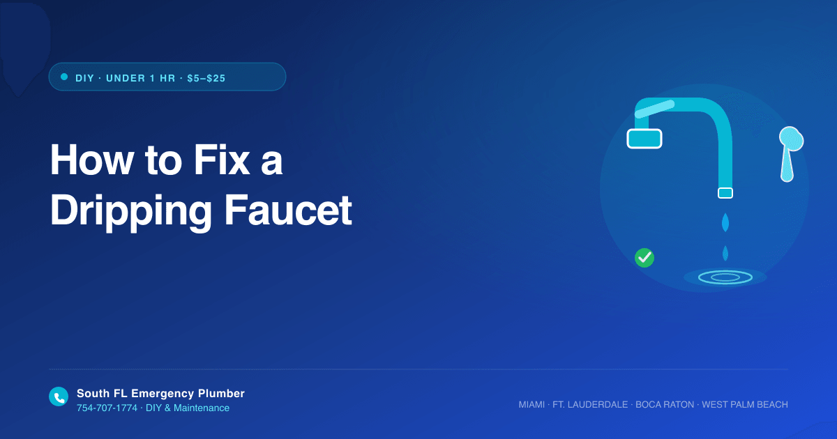 How to Fix a Dripping Faucet: A South Florida Homeowner's DIY Guide