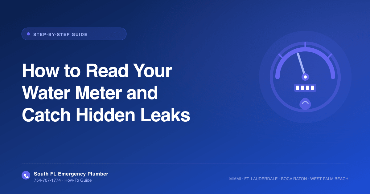 How to Read Your Water Meter and Catch Hidden Leaks