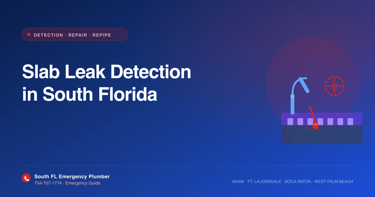 Slab Leak Detection in South Florida: Signs, Causes, and What to Do Next